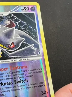 Pokemon TCG Banette Platinum Reverse Holo Rare Stage 1 HP 90 # /127 2009 - Image 3