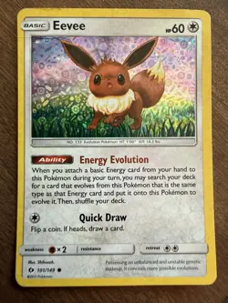 Eevee 101/149 General Mills Promo Holo Pokemon TCG English 60 HP Shibuzoh - Dmg - Image 1
