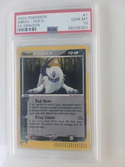 Pokemon TCG 2003 EX Dragon Absol Holo Rare #1 English PSA 10 - Image 1