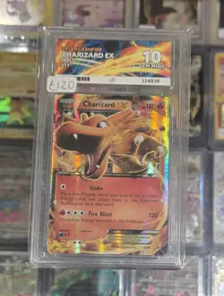 Pokemon XY Flashfire Charizard EX 11/106 Ace 10 Graded Card - Image 1