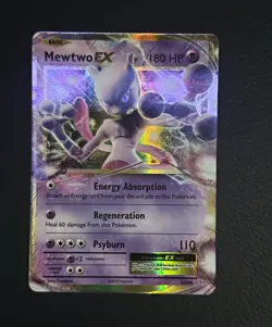 Pokemon TCG Mewtwo EX 52/108 Evolutions Holo Ultra Rare English 180HP Basic - Image 1