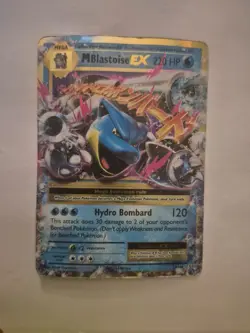 Pokemon TCG M Blastoise EX 22/108 - XY Evolutions - Mega Ultra Rare Holo PLAYED - Image 1