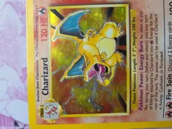 Pokemon TCG Base Set Charizard Holo Rare 4/102 English 1999 Wizards 120 HP - Image 4