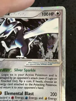 Lugia ex 105/115 Unseen Forces Holo EX English Pokemon TCG 4 SWIRLS - Image 3
