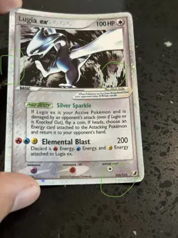 Lugia ex 105/115 Unseen Forces Holo EX English Pokemon TCG 4 SWIRLS - Image 5