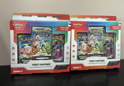 Pokemon TCG First Partner Illustration Collection Series 2 Box Factory Sealed x2 - Image 1