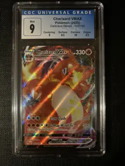 Pokemon (2020) Charizard VMAX Darkness Ablaze 020/189 CGC 9 MINT - Image 1