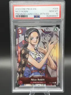 One Piece Nico Robin Premium Card Collection 25th Edition 008 English PSA 10 - Image 1