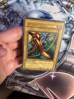 (64) Yu-Gi-Oh Left Leg Of The Forbidden One LOB-121 Unlimited Ultra Rare MP/LP - Image 4