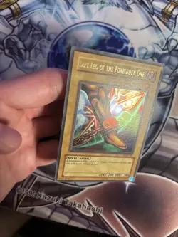 (64) Yu-Gi-Oh Left Leg Of The Forbidden One LOB-121 Unlimited Ultra Rare MP/LP - Image 5