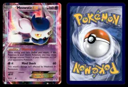 Meowstic EX 37/83 EX Rare Holo Generations Pokemon Card - Image 1