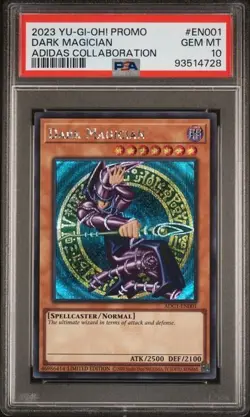 2023 YU-GI-OH! PROMO #EN001 DARK MAGICIAN ADIDAS COLLABORATION - PSA 10 - Image 1