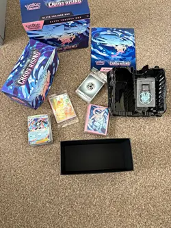 Pokemon TCG Mega Evolution Chaos Rising Elite Trainer Box & 85+ Card Incl Ex - Image 1