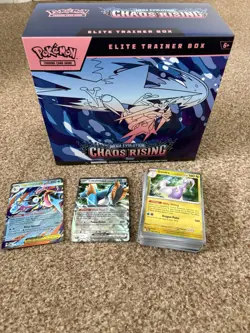 Pokemon TCG Mega Evolution Chaos Rising Elite Trainer Box & 85+ Card Incl Ex - Image 2