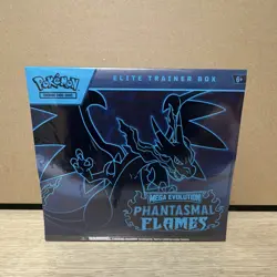 Pokemon TCG Mega Evolution—Phantasmal Flames Elite Trainer Box 9 Cards EN 6+ - Image 1