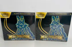Pokemon TCG Mega Evolution Lucario Elite Trainer Box Sealed ETB X2 - Image 1