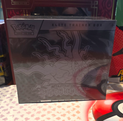 Pokemon Pokemon TCG Elite Trainer Box Kit 65 Cards Mega Evolution Pitch Black - Image 1