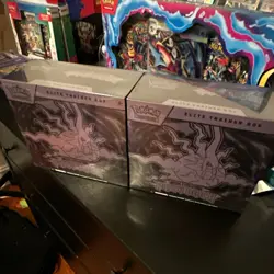 Pokemon TCG Mega Evolution Pitch Black Elite Trainer Box Lot of 2 - Image 1