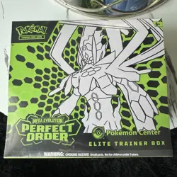 Pokemon TCG Pokemon Center Elite Trainer Box Mega Evolution—Perfect Order - Image 1