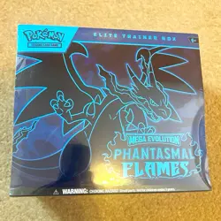 Pokemon TCG Mega Evolution: Phantasmal Flames Elite Trainer Box Charizard 2025 - Image 1