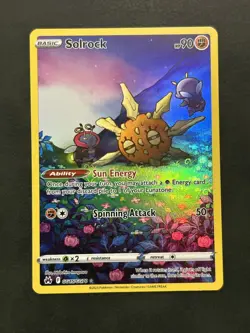 Pokemon TCG Solrock GG15/GG70 Crown Zenith Galarian Gallery Ultra Rare Holo EN - Image 1