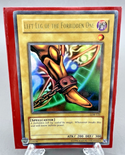YU-GI-OH! LEFT LEG OF THE FORBIDDEN ONE LOB-121 ULTRA LP Vintage Exodia - Image 1
