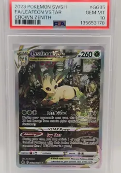 Pokemon Crown Zenith Galarian Gallery Leafeon VSTAR GG35/GG70 FA Holo PSA 10 - Image 2