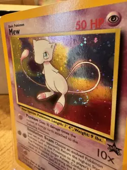 Pokemon Mew Holo Black Star Promo TCG Card #9 2000 Vintage WOTC - Image 3