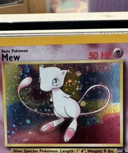 Pokemon Mew Holo Black Star Promo TCG Card #9 2000 Vintage WOTC - Image 4