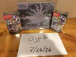 Pokemon Center US Pitch Black Elite Trainer Box (ETB) And 2 x Booster Bundles - Image 1