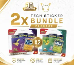 *PREORDER* Pokemon TCG 30th Anniversary Sticker Collection x2 Sealed (PC) - Image 1