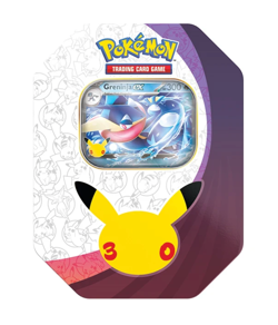 Pokemon 30th Anniversary Celebration ex Tin - Greninja PREORDER - Image 1