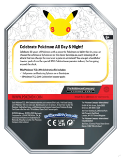 Pokemon 30th Anniversary Celebration ex Tin - Greninja PREORDER - Image 2