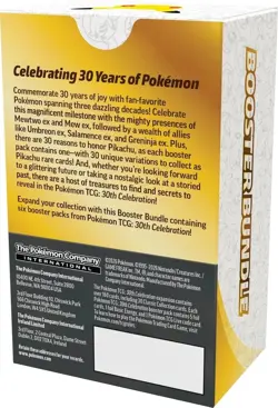 ✅PREORDER✅ Pokemon TCG 30th Anniversary Celebration Booster Bundle - Image 2