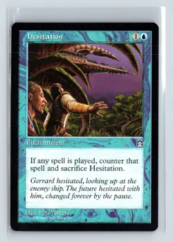HESITATION - MTG Magic the Gathering Card - Stronghold - Uncommon - Image 1