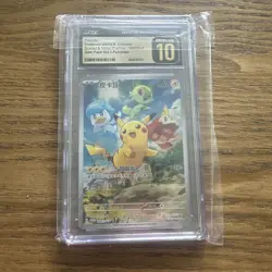 CGC Pristine 10 Pikachu 004/SV-P Scarlet & Violet Promo Full Art Holo Chinese - Image 1