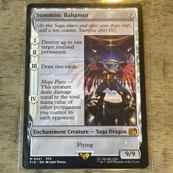 Summon: Bahamut Magic Card 9/9 Flying Enchantment Creature - Image 1