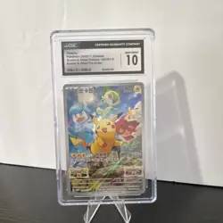 Pokemon Pikachu Promos 001/SV-P Scarlet & Violet Pre-Order T. Chinese CGC 10 - Image 1