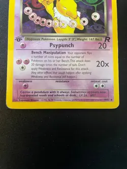 Dark Hypno 9/82 1st Edition Holo Team Rocket WOTC Pokemon Card MP - Image 4