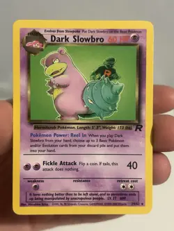 Pokemon TCG Dark Slowbro Card 29/82 Non-Holo Rare, Team Rocket WOTC - Image 1