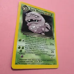 Dark Weezing 14/82 NM Holo Rare Vintage Team Rocket Pokemon Card WOTC English - Image 3