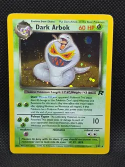 Pokemon Card - Dark Arbok 2/82 Unlimited Holo Rare - Team Rocket WOTC - MP2 - Image 2