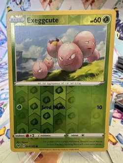 Pokemon Exeggcute 004/185 Vivid Voltage Reverse Holo Common Card - Image 1