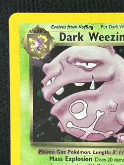 ☠ Dark Weezing 14/82 Mint/ NM Team Rocket Unlimited Holo WOTC Vintage Pokemon - Image 3