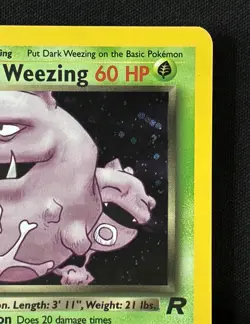 ☠ Dark Weezing 14/82 Mint/ NM Team Rocket Unlimited Holo WOTC Vintage Pokemon - Image 4