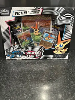 Pokemon Black Bolt & White Flare - Victini Illustration Collection Box | Sealed - Image 2