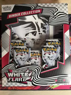 Pokemon TCG Scarlet & Violet White Flare Binder Collection Box NEW SEALED - Image 1