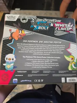 Pokemon TCG Black Bolt & White Flare Poster Collection Factory Sealed In Hand - Image 2