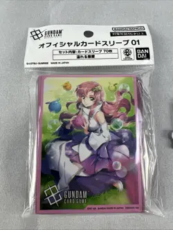 Bandai Gundam Card Game Official Card Sleeves 01 Overflowing Affection 70pcs - Image 4