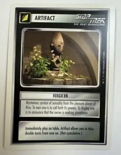 Star Trek CCG 1e Horga'hn near-mint/nm rare - Premier Beta 1995 Card - Image 1